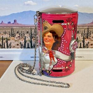 ROADFLAIR by LITTLEARTH Ride ‘Em Cowboy Barrel Purse Western Cowgirl Core